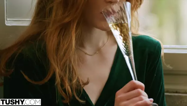 Sexy, redhead girl likes to fuck anal.