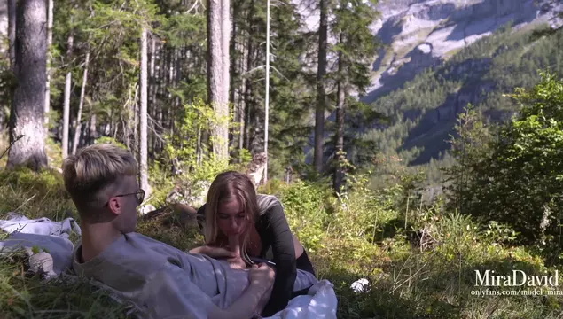 Nice nature sex with a beautiful view and a beautiful girl.