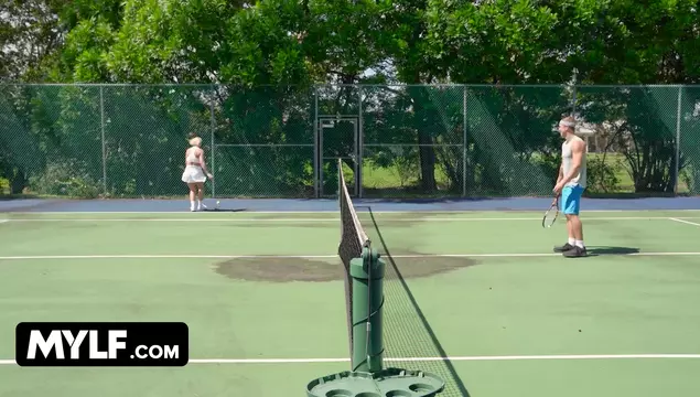 Milfa loves to play tennis, but she likes to fuck even more.