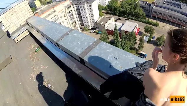 We were on the roof, and we were saved and filmed.